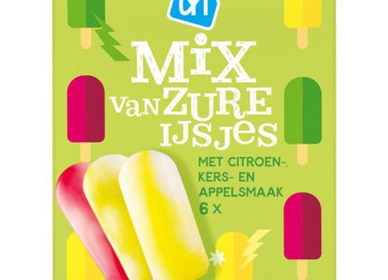 Mix of sour ice creams