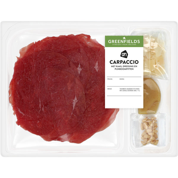 Excellent Greenfields thinly sliced raw beef