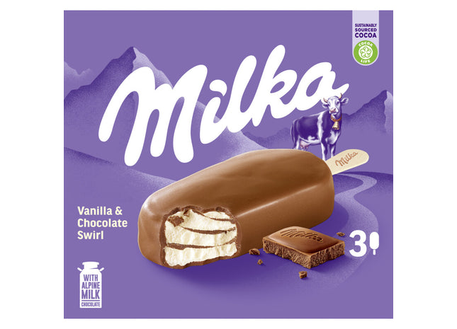 Milka Vanilla & chocolate swirl