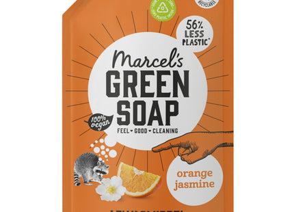 Marcel's Green Soap Afwasmiddel sinaasappel jasmijn refill