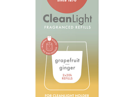 Bolsius Refill clean light grapefruit ginger