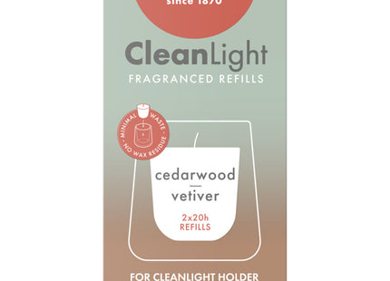 Bolsius Refill clean light cedarwood vertiver