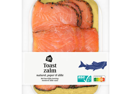Toast salmon
