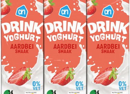 Strawberry yogurt drink