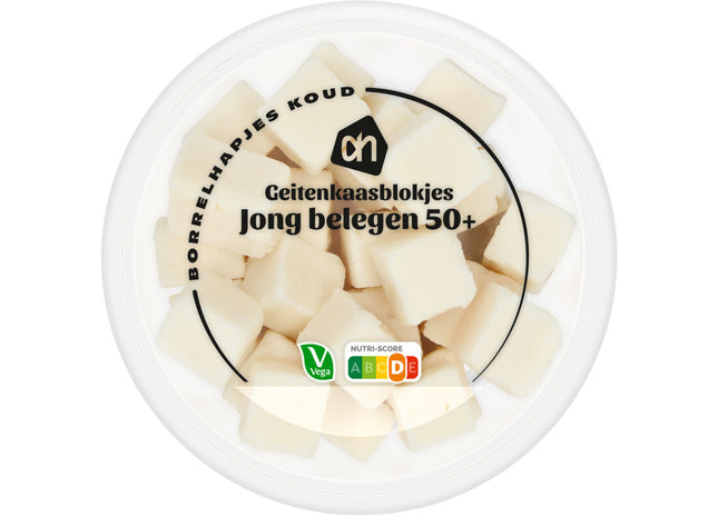 Geitenkaasblokjes jong belegen 50+