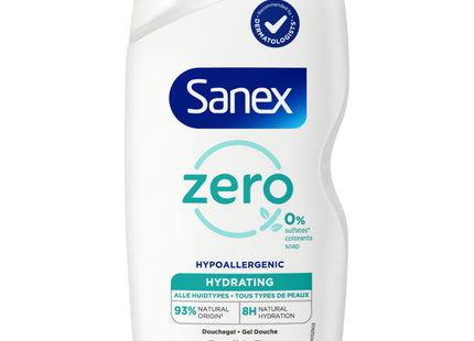 Sanex Zero% hydrating shower gel all skin types