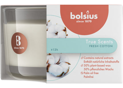 Bolsius Scented candle small fresh cotton