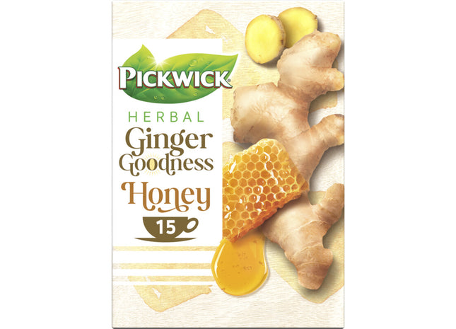 Pickwick Herbal ginger goodness honey