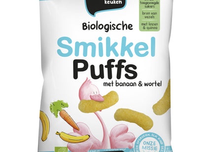 De Kleine Keuken Smikkel puffs met banaan & wortel 7m+