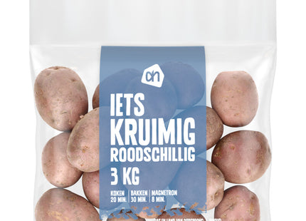 Iets kruimige roodschillige aardappelen