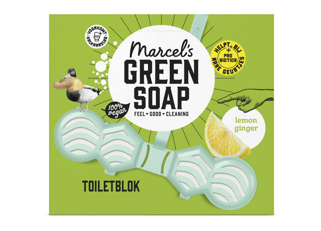 Marcel's Green Soap Toiletblok lemon ginger