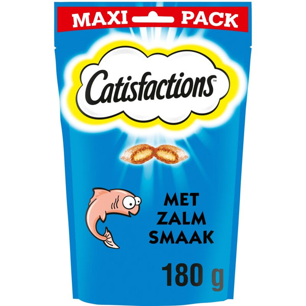 Catisfactions Katzensnack köstlicher Lachs Geschmack Maxi-Packung