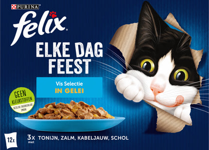 Felix Elke dag feest vis selectie in gelei