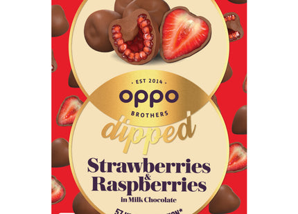Oppo Brothers Dipped strawberries & raspberries