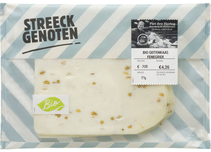 Streeckgenoten Bio geitenkaas fenegriek 48+ plak