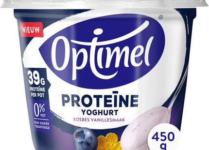 Optimel Proteïne yoghurt bosbes vanillesmaak