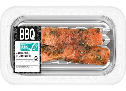 BBQ zalm spies gemarineerd