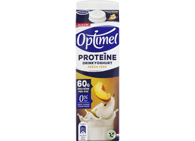 Optimel Proteïne drink yoghurt perzik peer