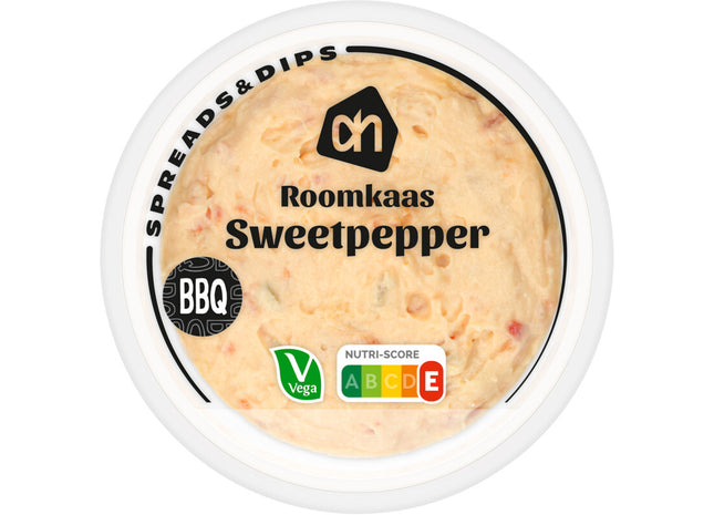 Roomkaas sweet pepper
