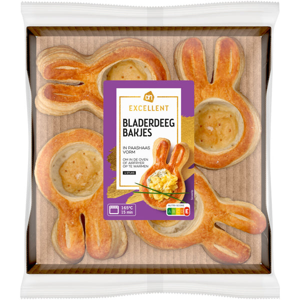 Excellent Bladerdeeg bakjes in paashaas vorm