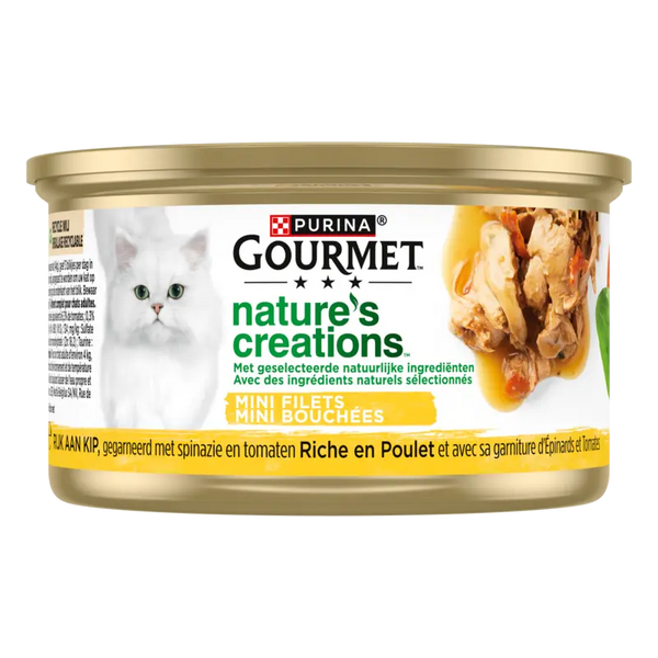 Gourmet Nature's creations met kip & spinazie
