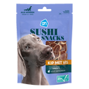 Sushi snacks kip met vis