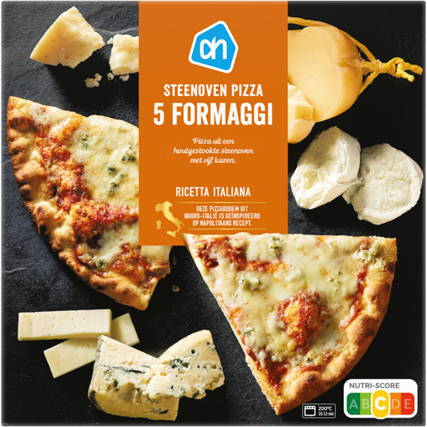 Steenoven pizza 5 formaggi