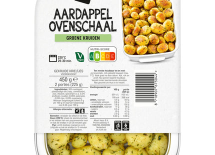 Aardappel ovenschaal groene kruiden