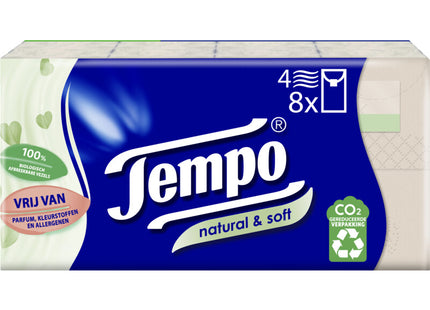 Tempo Natural & soft 4-laags zakdoeken
