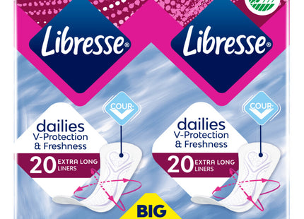 Extra lange Slipeinlagen von Libresse Dailies