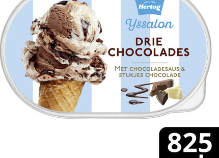 Hertog Ice cream parlor three chocolates