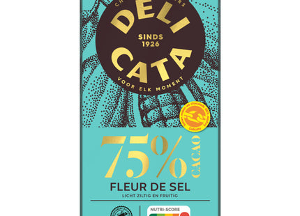 Delicata Reep puur fleur de sel 75% cacao