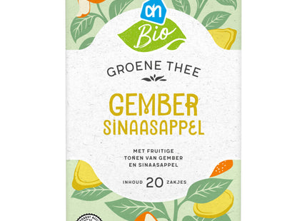 Biologisch Groene thee gember sinaasappel