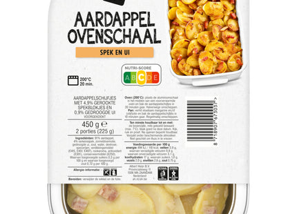 Aardappel ovenschaal spek en ui