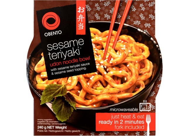 Obento Sesame teriyaki udon noodle bowl
