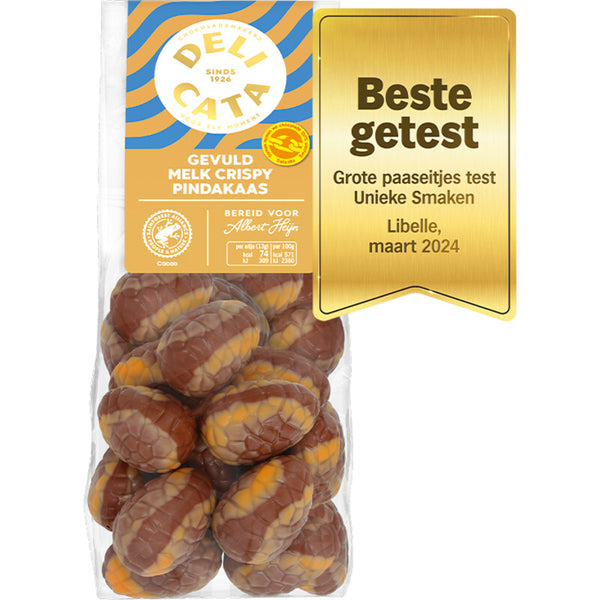 Delicata Paaseitjes gevuld melk crispy pindakaas