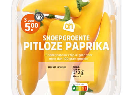 Snoepgroente pitloze paprika geel