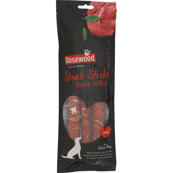 Rosewood Beef and Pollock Steak Sticks Large