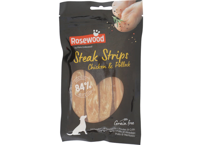 Rosewood Steak entkernt Hähnchen und Seelachs