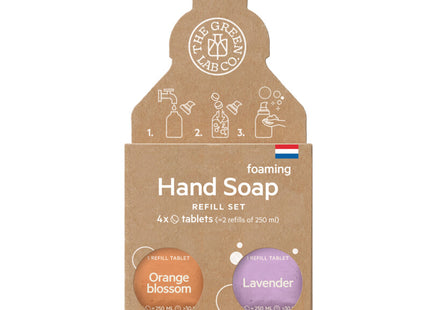 The Green Lab Co. Orange blossom lavender hand soap refill set