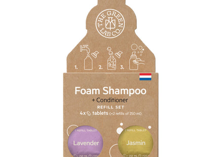 The Green Lab Co. Lavender &amp; jasmine shampoo refill set