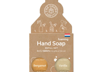 The Green Lab Co. Bergamot &amp; vanilla hand soap refill set