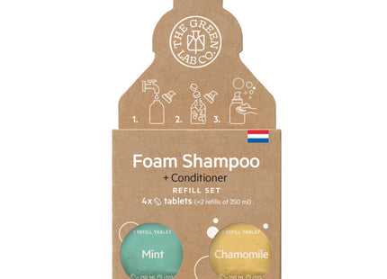 The Green Lab Co. Mint &amp; chamomile shampoo refill set