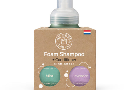 Die Green Lab Co. Starterset Shampoo Minze &amp; Lavendel