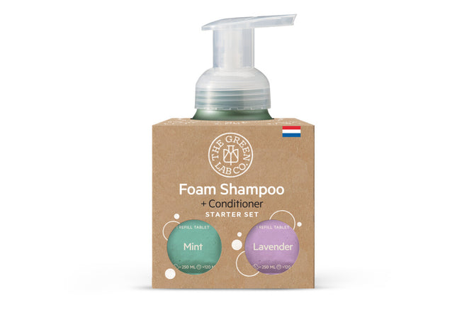 Die Green Lab Co. Starterset Shampoo Minze &amp; Lavendel