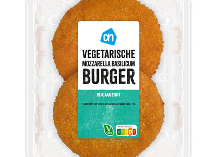 Vegetarische mozzarella basilicum burger