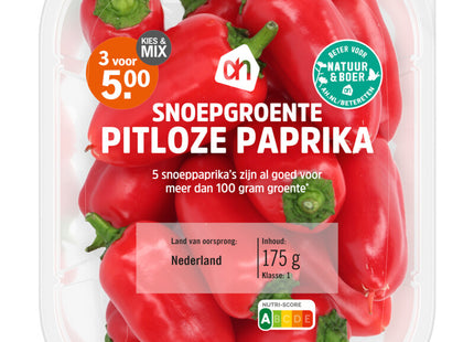 Snoepgroente pitloze paprika rood