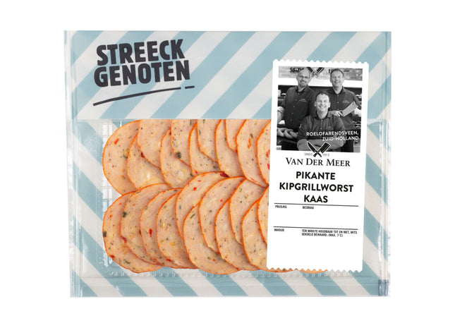Streeckgenoten Pikante kipgrillworst kaas