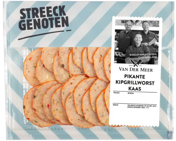 Streeckgenoten Würzige Hähnchen-Grillwurst mit Käse