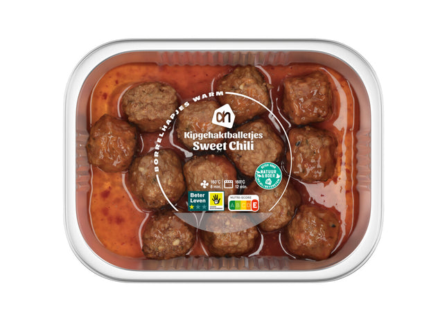 Gehaktballetjes kip sweet chili